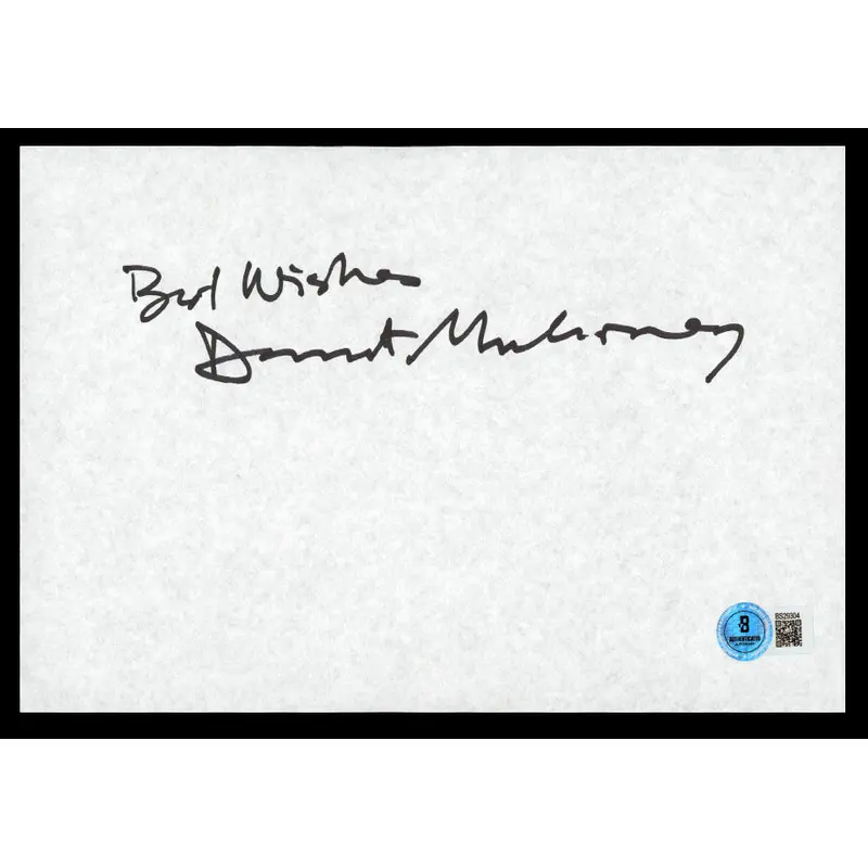 Dermot Mulroney "Best Wishes" Authentic Signed Cut Signature 6x8.75 BAS #BS29304