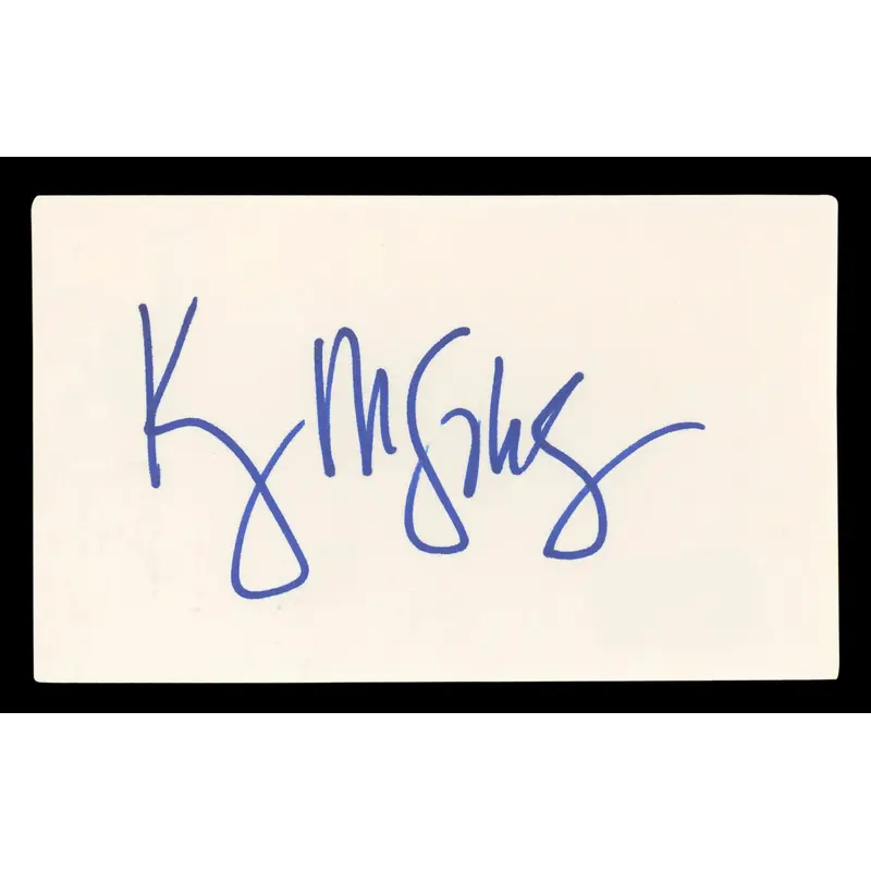 Kelly McGillis Top Gun Authentic Signed 3x5 Index Card Autographed BAS #BL96452