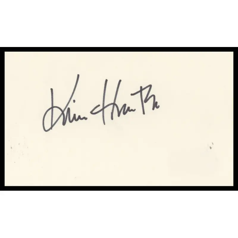 Kim Hunter A Streetcar Named Desire Authentic Signed 3x5 Index Card BAS #BR26830