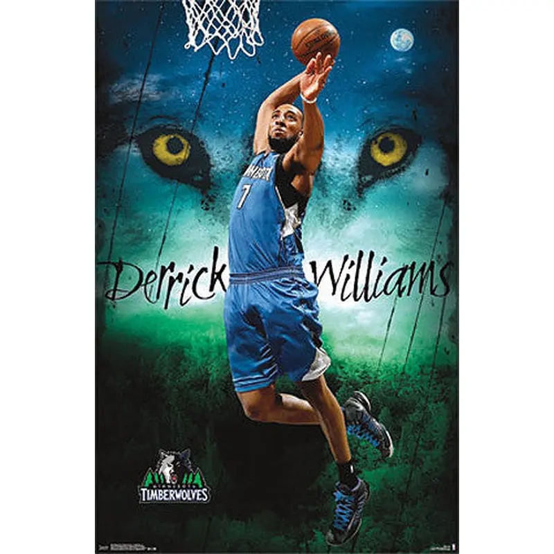 Derrick Williams "Wolfman" Minnesota Timberwolves NBA Basketball Poster - Costacos 2013
