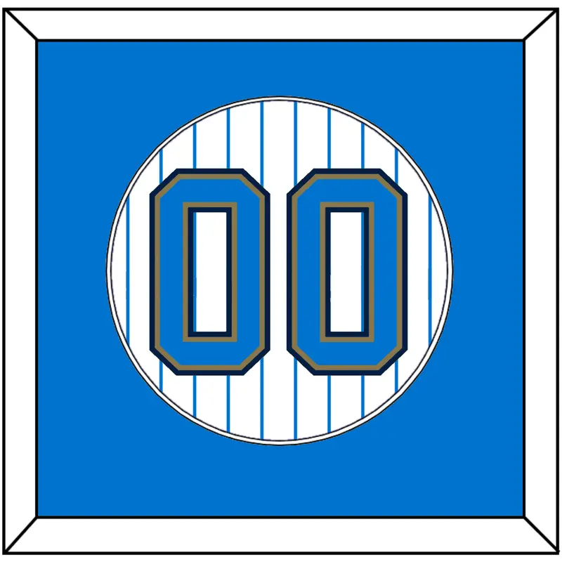 UCLA Baseball Number - Home Pinstripes (2010-2013) - Single Mat 1