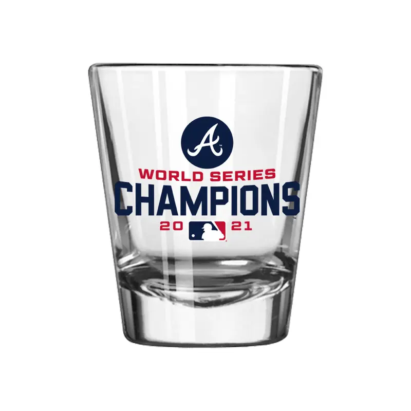 Atlanta Braves 2oz 21 World Champs Shot Glass