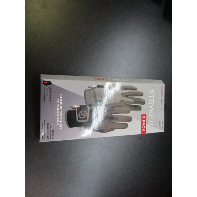 Zero Friction Stryker Golf Glove 2-Pack Men's Left OSFM - Grey & Dark Grey