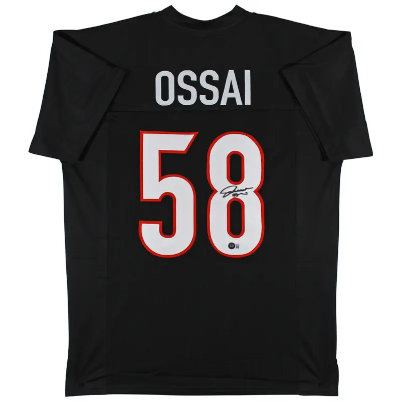 Joseph Ossai Authentic Signed Black Pro Style Jersey Autographed BAS Witnessed