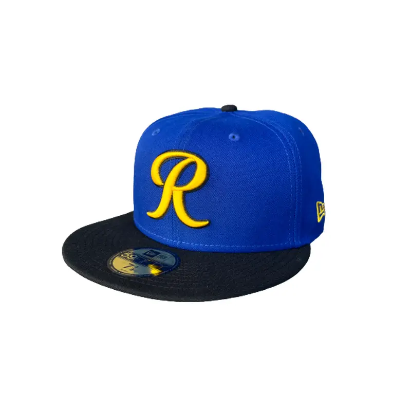 Tacoma Rainiers New Era 59Fifty Royal Yellow R City Cap