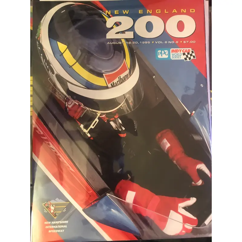 1995 New England 200 Indy Car Race Program