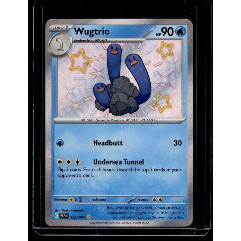 2023 Pokemon Scarlet & Violet - Paldean Fates - Shiny Rare - Wugtrio #122