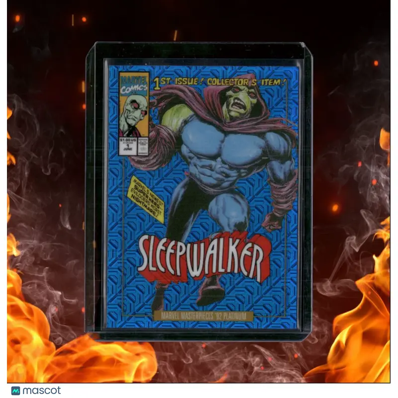 2024 Marvel Masterpieces '92 Platinum Sleepwalker Cover Variant Blue Traxx #89-V