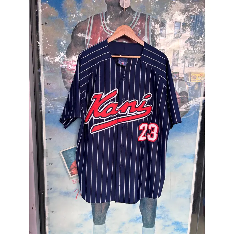 Vintage Karl Kani Pinstriped Baseball Jersey XL