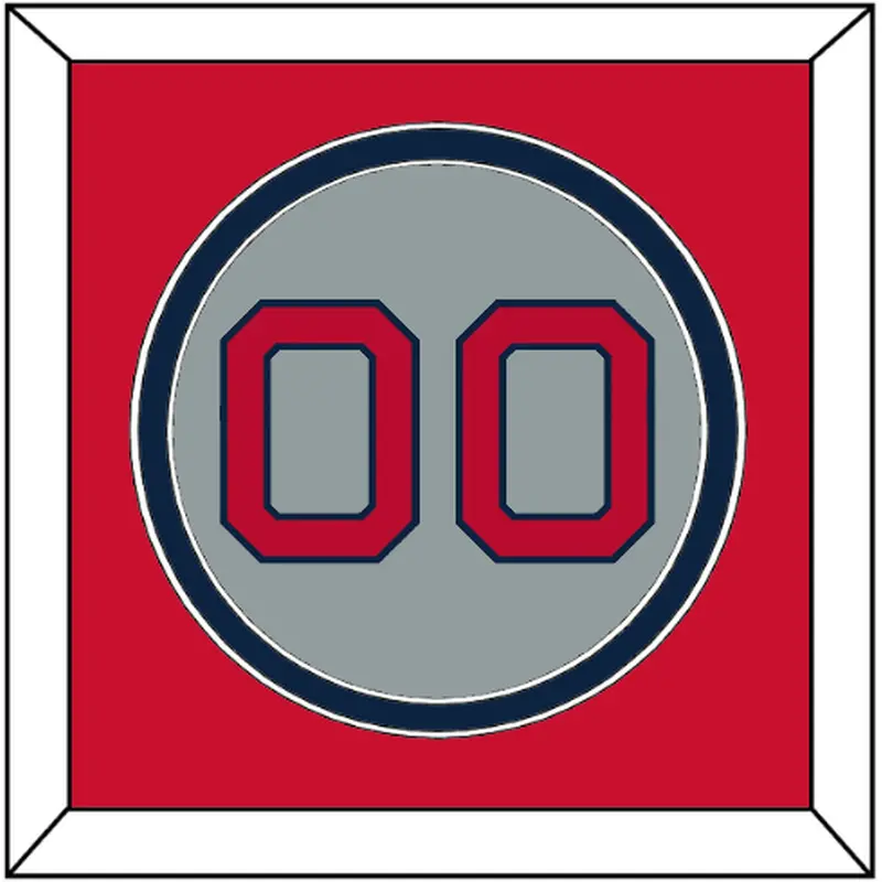 Boston Number - Road Gray (1992-2008) - Double Mat 3