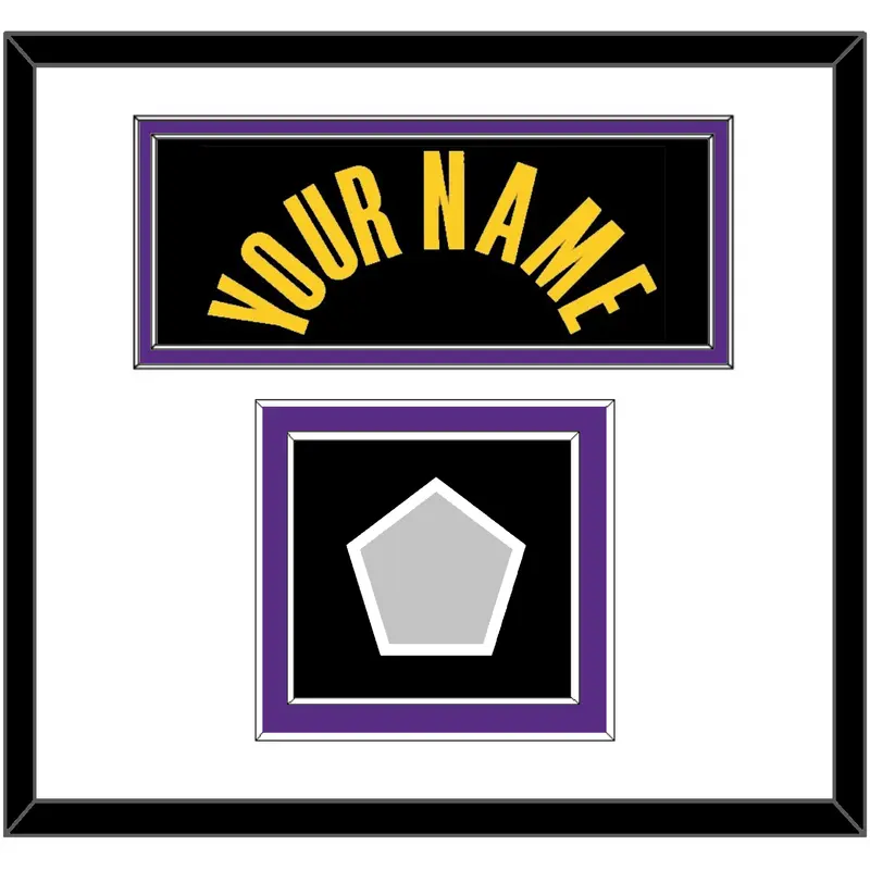 Los Angeles Name & Champions Patch - Black Mamba (2017-2018, 2020) - Double Mat 2