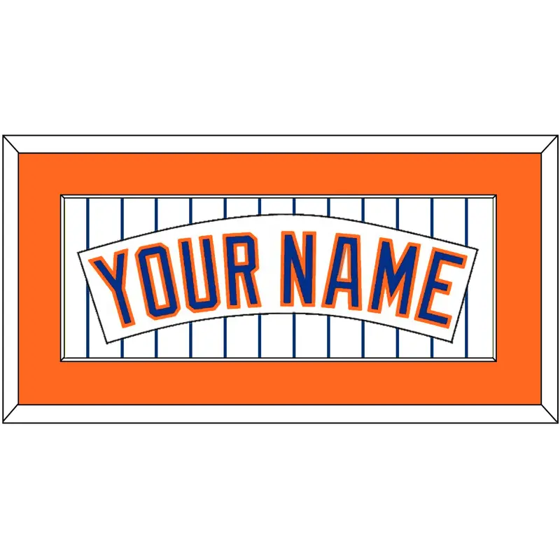 New York Nameplate - Home Pinstripes (1983-1986) - Single Mat 2