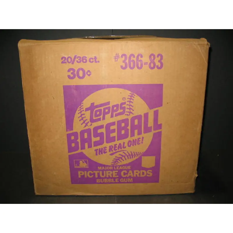 1983 Topps Baseball Unopened "Michigan Test" Case (20 Box) (Authenticate)