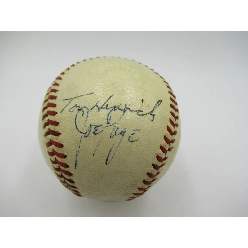 Rare Joe Page Signed 1950's American League Harridge Baseball With JSA COA