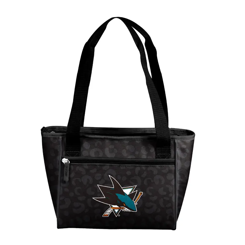San Jose Sharks Leopard Print 16 Can Cooler Tote