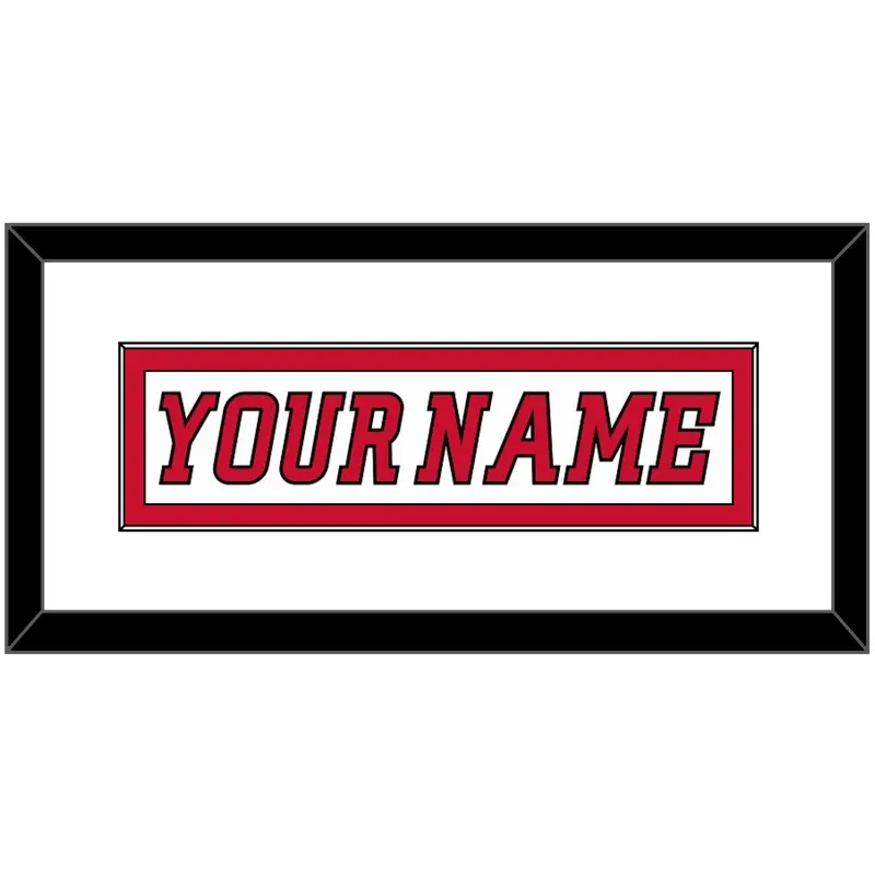 Calgary Nameplate - Road White (2007-2017) - Single Mat 1