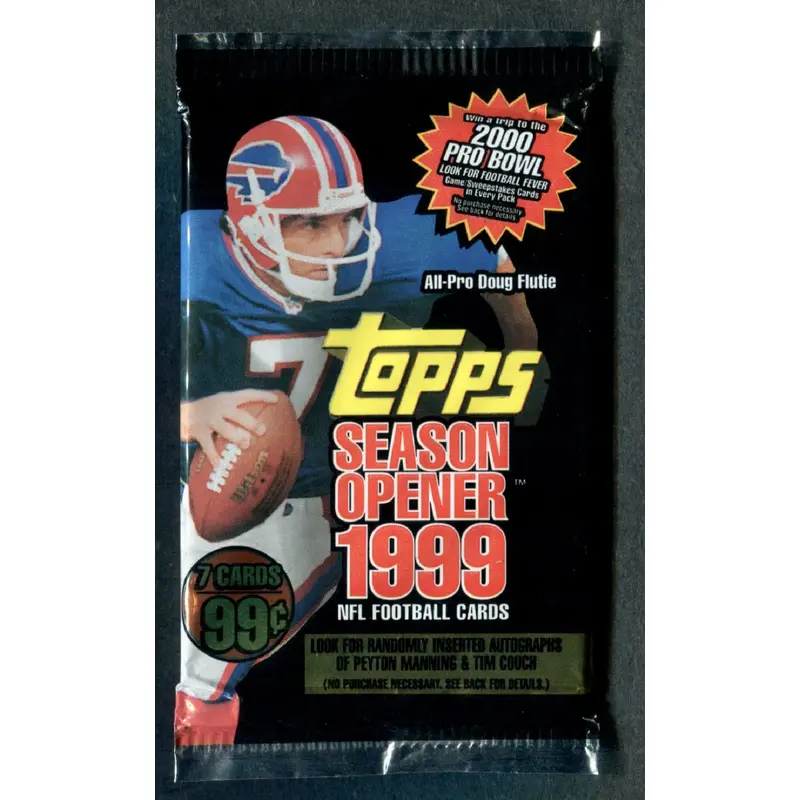1999 Topps Season Opener Football Unopened Pack (Pre-Priced) (7)