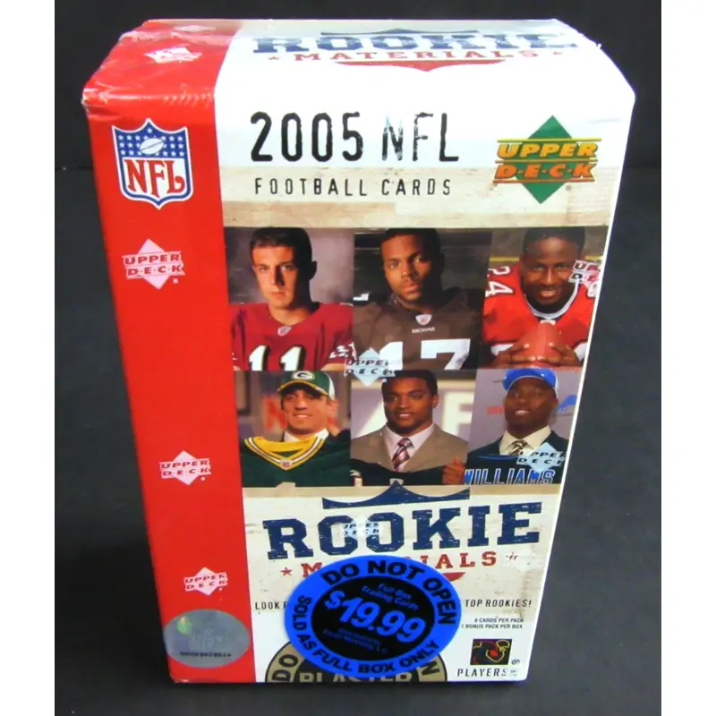 2005 Upper Deck Rookie Materials Football Blaster Box (8/9)