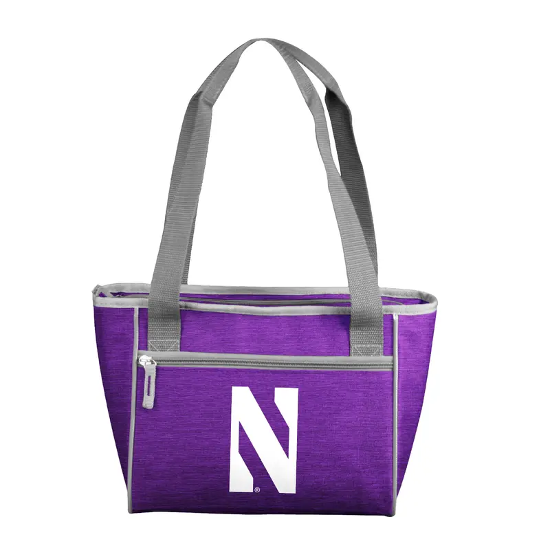 Northwestern Purple 16 Can Cooler Tote f/ Primary Logo