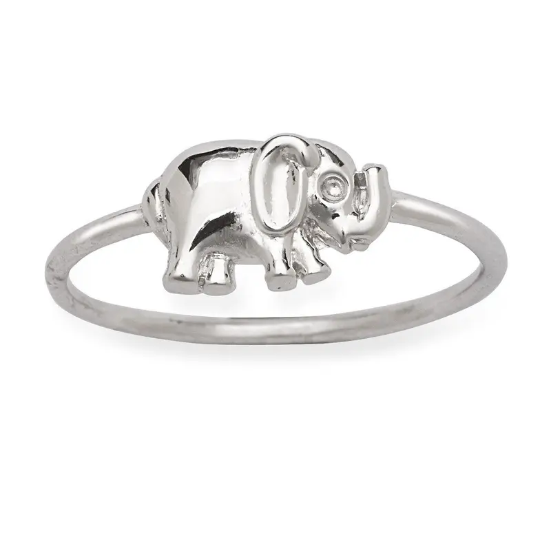 Sterling Silver Small Elephant Ring