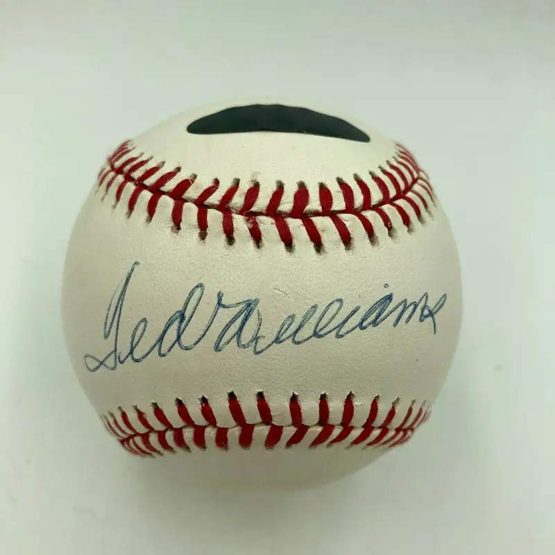 Ted Williams Signed American League Baseball PSA DNA COA Graded MINT 9
