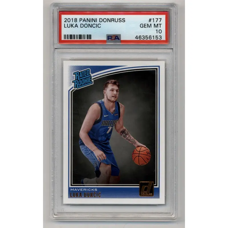 Luka Doncic 2018-19 Donruss Rookie #177 PSA 10 Gem Mint 6153