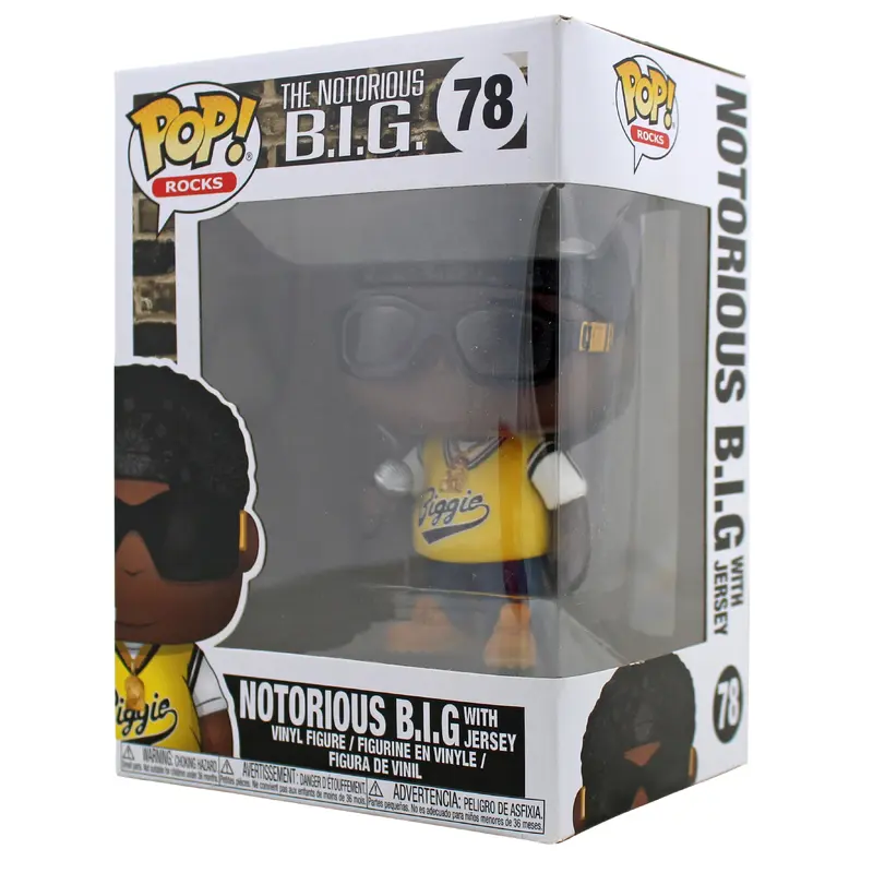 The Notorious B.I.G. With Jersey #78 Funko Pop Vinyl Figure Un-signed