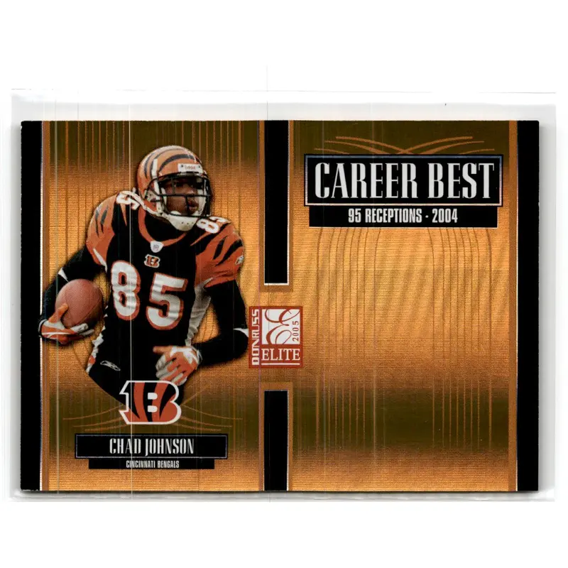 2005 Donruss Elite Career Best Gold Chad Johnson #CB-9 040/500