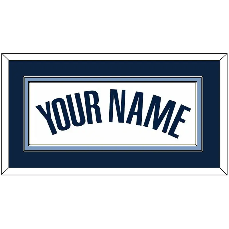 Memphis Name - Home White (2004-2010) - Double Mat 2