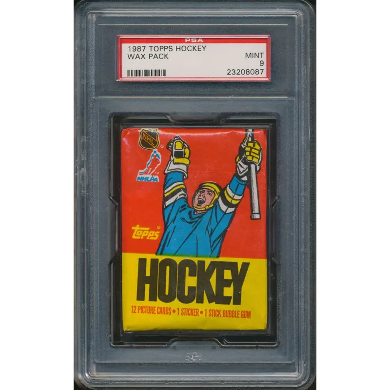 1987/88 Topps Hockey Unopened Wax Pack PSA 9