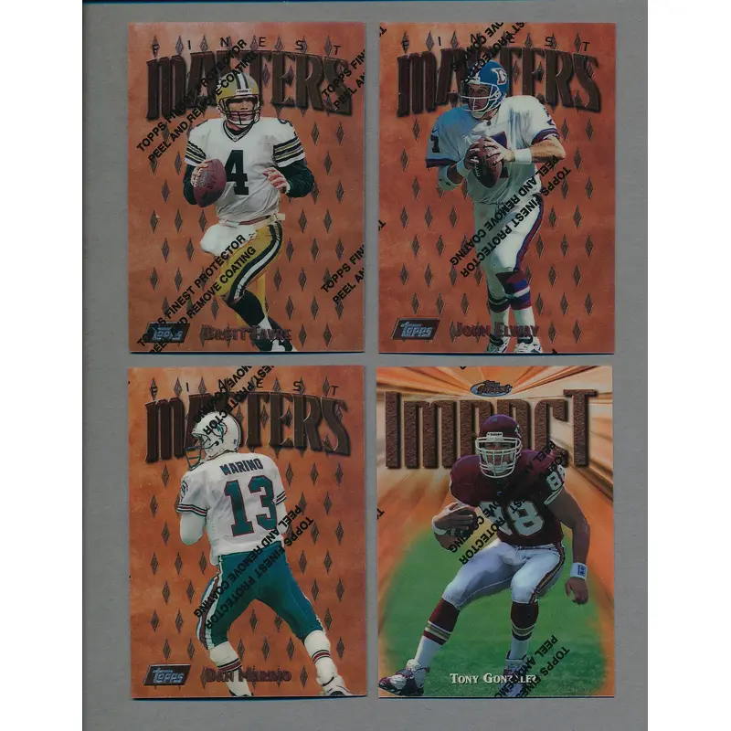 1997 Topps Finest Football Bronze Set Complete Set (200) NM/MT MT