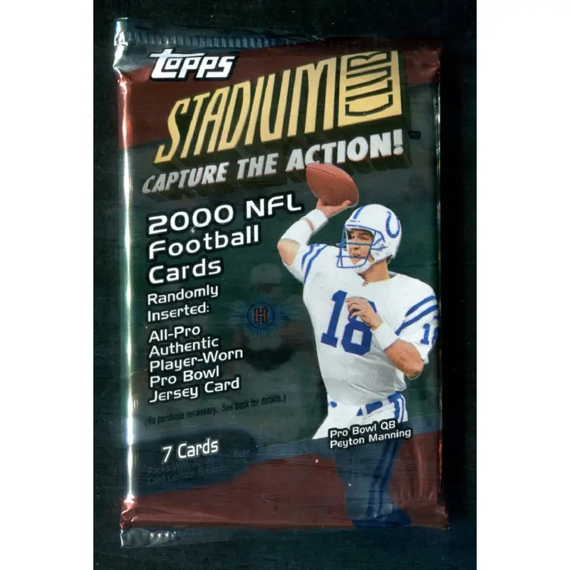 2000 Topps Stadium Club Football Unopened Pack (Hobby) (7)