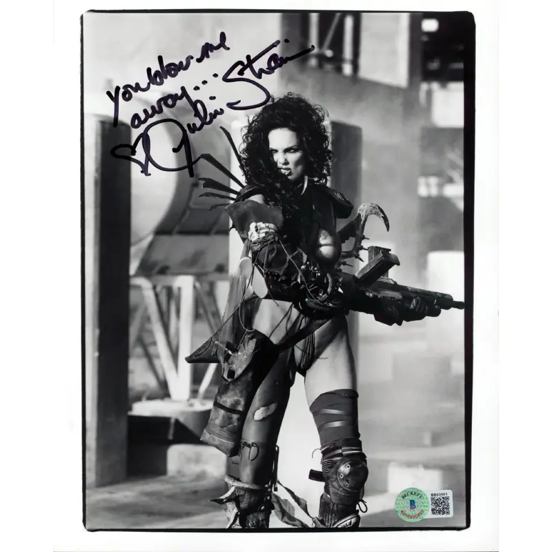 Julie Strain "You Blow Me Away..." Signed 8x10 Sexy Photo Deceased BAS #BB83081