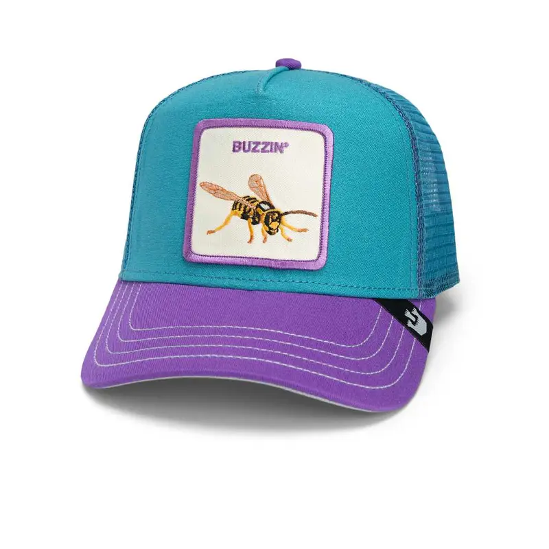 Goorin Bros - The Farm - The Buzzin Bug- Trucker Cap - Teal/Purple