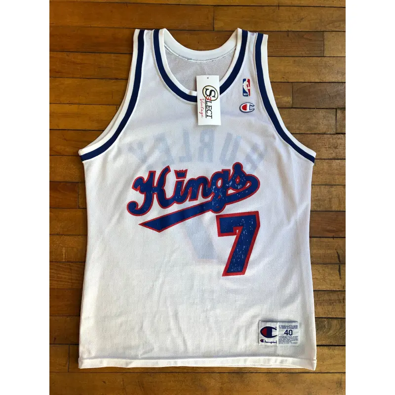 Sacramento Kings Bobby Hurley Vintage Champion Jersey 40 Medium