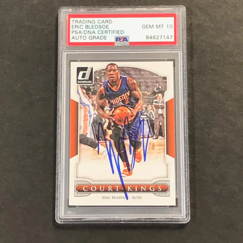 2014-15 Donruss Court Kings #49 Eric Bledsoe Signed Card AUTO 10 PSA Slabbed Suns
