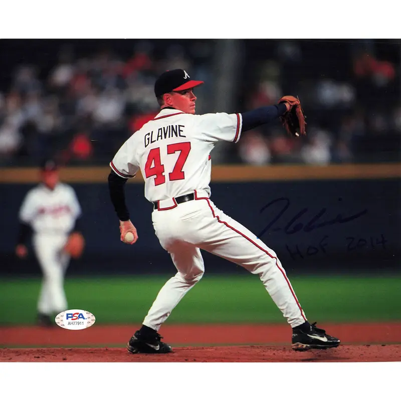 Tom Glavine signed 8x10 photo PSA/DNA Atlanta Braves Autographed