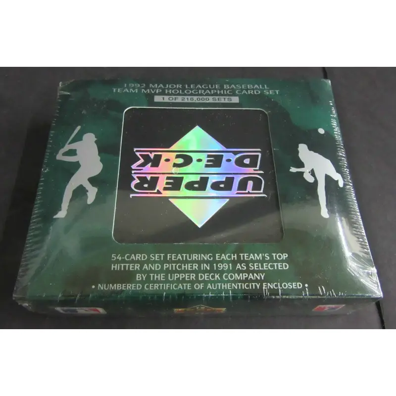 1992 Upper Deck Baseball Team MVP Holographic Factory Set