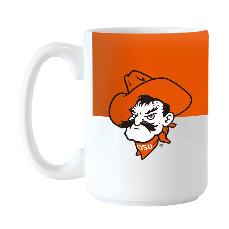 OK State 15oz Colorblock Sublimated Mug