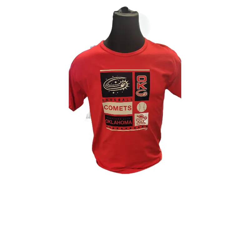 OKC Comets Red Multi-Logo T-Shirt