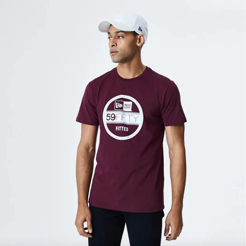 New Era Essential 59fifty Fitted Visor Sticker - Maroon