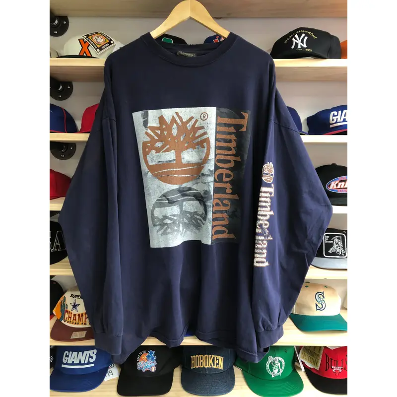 Vintage Timberland Weathergear Long Sleeve Tee Size XXL