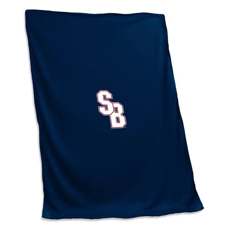 Stony Brook Navy Screened Sweatshirt Blanket
