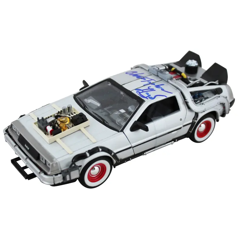 Christopher Lloyd Back To The Future 3 Signed Die Cast DeLorean JSA #LL04109