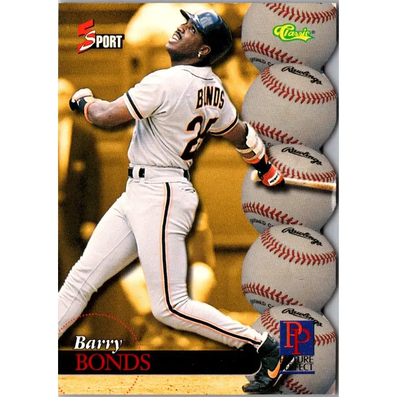 1995 Classic (MLB) $10 Phone Card Set Barry Bonds #NNO