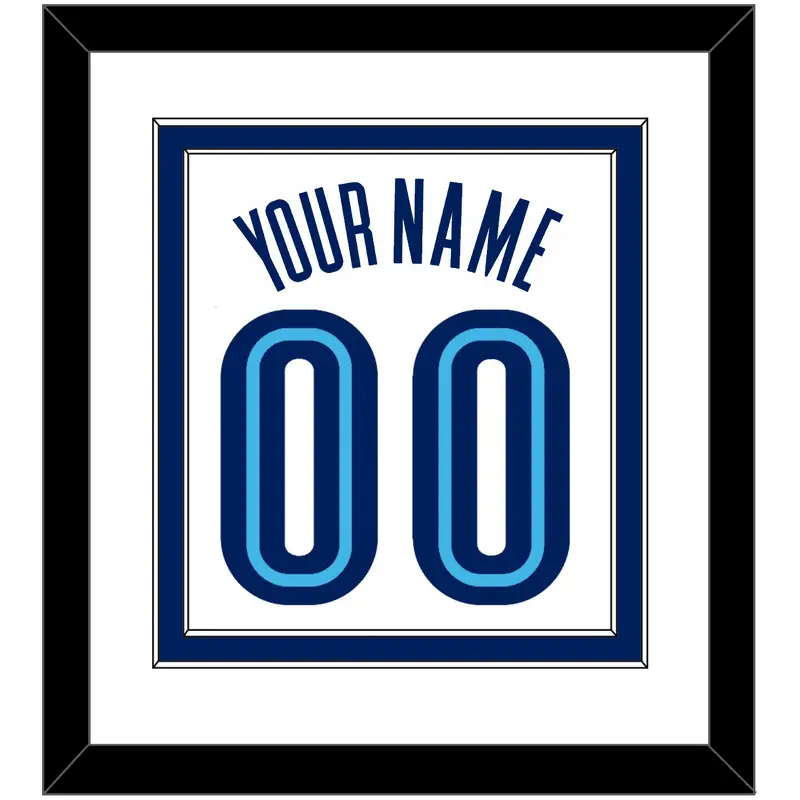 Villanova Basketball Name & Number - Home White (2005-2007) - Double Mat 1