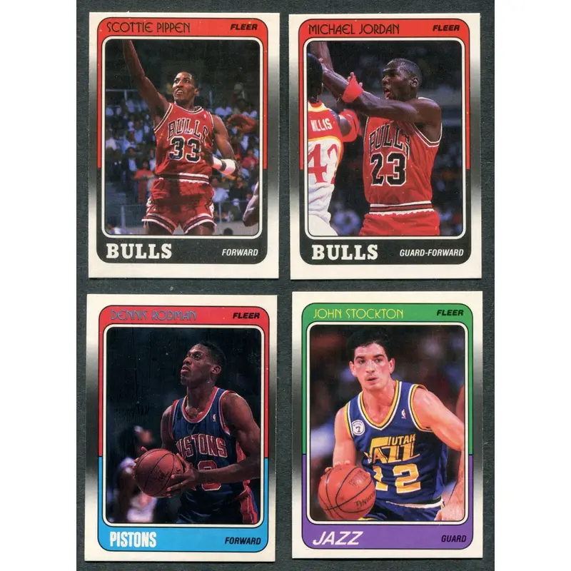 1988/89 Fleer Basketball Complete Set NM NM/MT (132) (23-273)