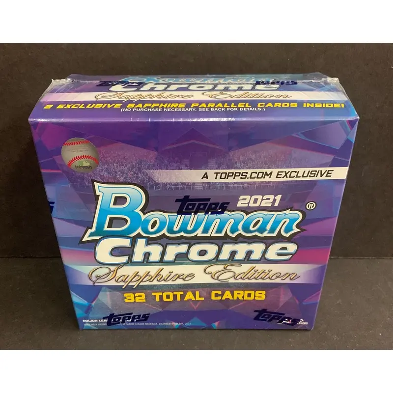 2021 Bowman Chrome Baseball Sapphire Edition Box (Hobby) (8/4)