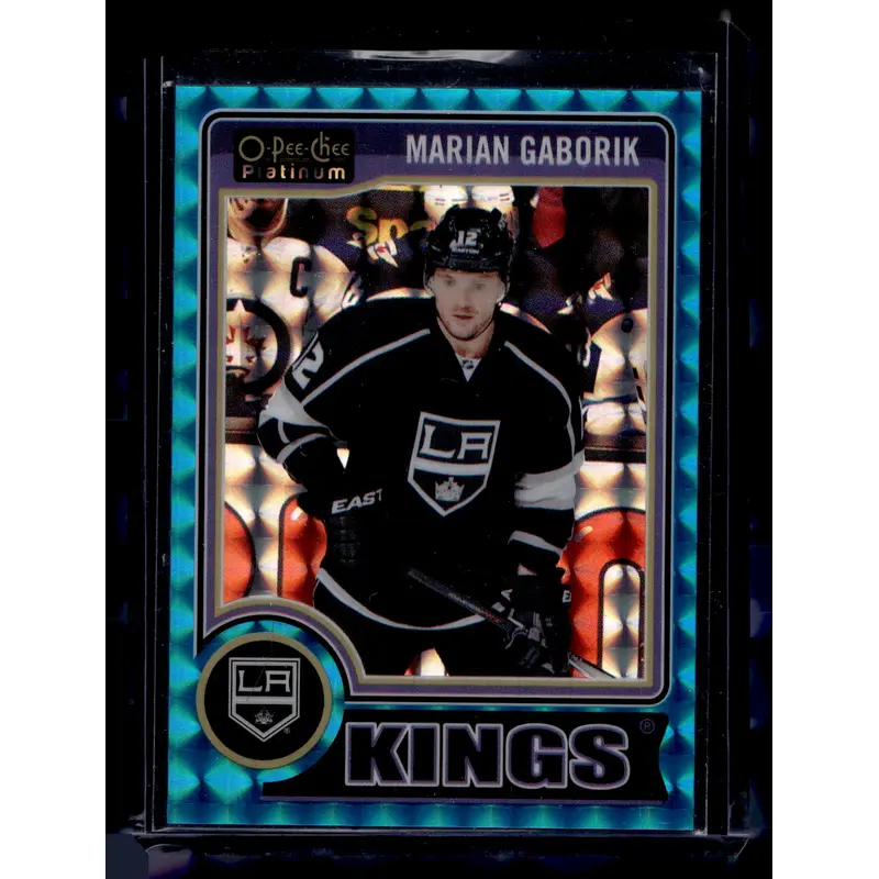 2014-15 Upper Deck O-Pee-Chee Platinum - Blue Cubes - Marian Gaborik #15 /65