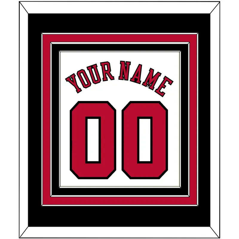 Chicago Name & Number - Home White (1986-2017) - Triple Mat 3